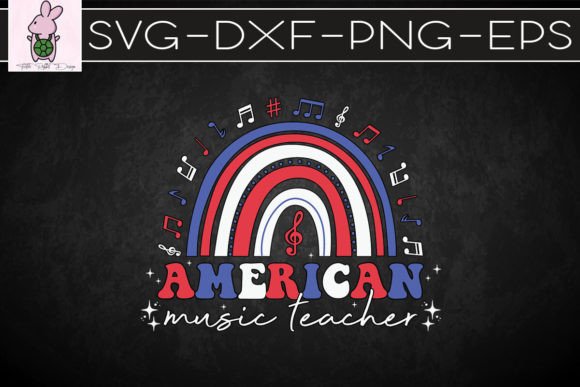 American Music Teacher Patriotic SVG: Graphics for Crafts & Branding