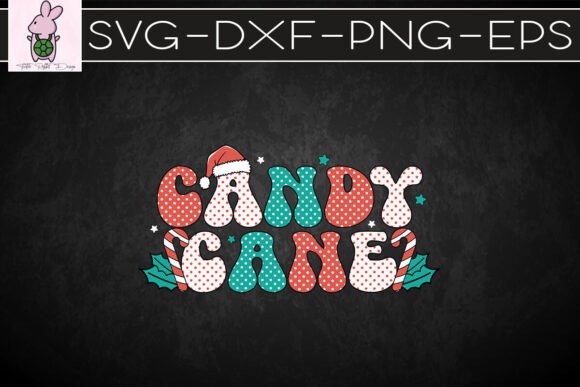 Candy Cane Crew Retro Christmas SVG: Graphics for Crafts & Local Branding