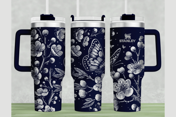 Cherry Stanley 40oz Laser Wrap SVG: Graphics for Tumbler Wraps
