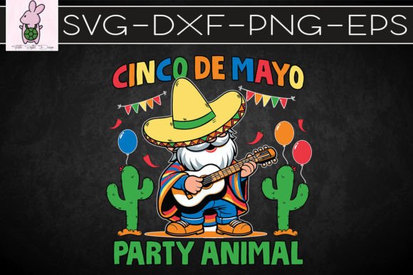 Cinco De Mayo Mexican Gnome SVG: Graphics for Crafts & Seasonal Branding