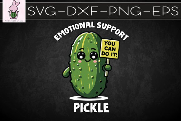 Emotional Support Pickle Veggie SVG: Graphics for Crafts & Joyful Branding
