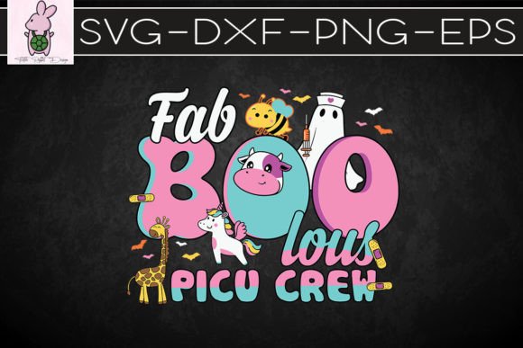 Fab Boo Lous Picu Crew Halloween SVG: Graphics for Crafts & Content
