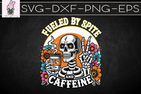 Fueled by Spite Caffeine Halloween SVG — Graphics for Crafts