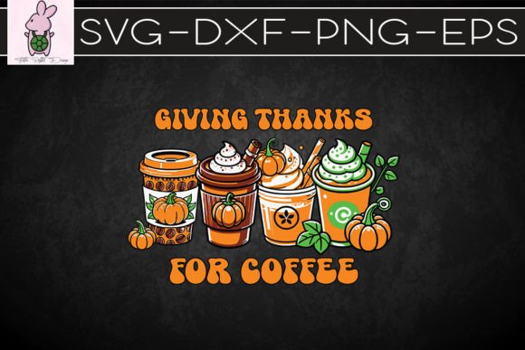 Giving Thanks to Coffee Retro Fall SVG: Graphics & Crafts