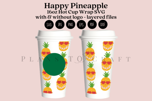 Happy Pineapple Summer Graphics for Crafts