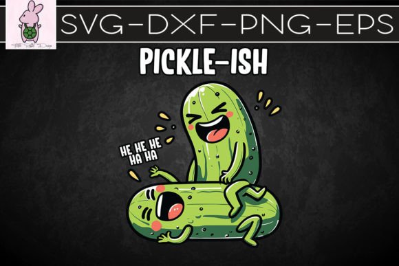 Picklish Ticklish Funny Pickle Puns SVG: Graphics for Crafts