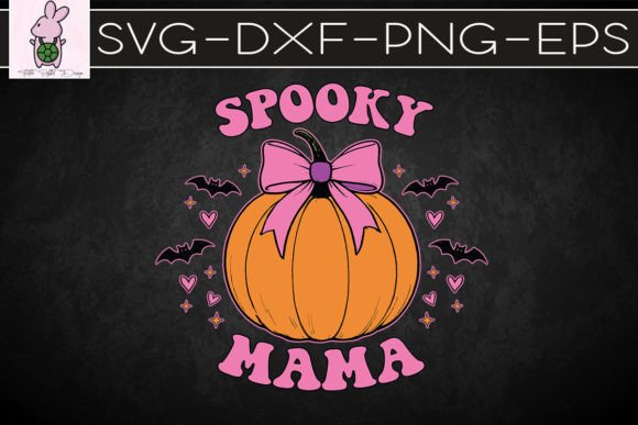 Spooky Mama Coquette Pumpkin SVG: Crafts & Graphics for Editorial Charm