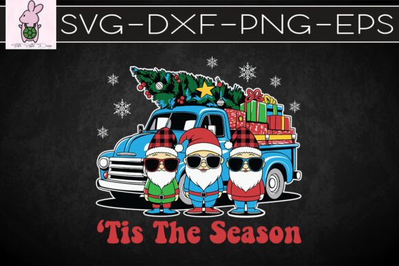 Tis the Season Christmas Gnomies SVG: Graphics for Crafts & Joyful Branding